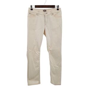 J.Jill Organic Cotton Boyfriend Jeans, Cream – Women’s 10